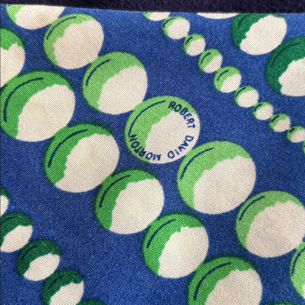 Robert David Morton Pyschodellic Pattern Blue Gre… - image 2